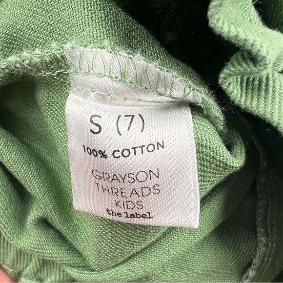 Grayson Threads Black Big Girls Elastic Waist Tie-Belt Shorts S-XL Green $32 - Picture 3 of 4